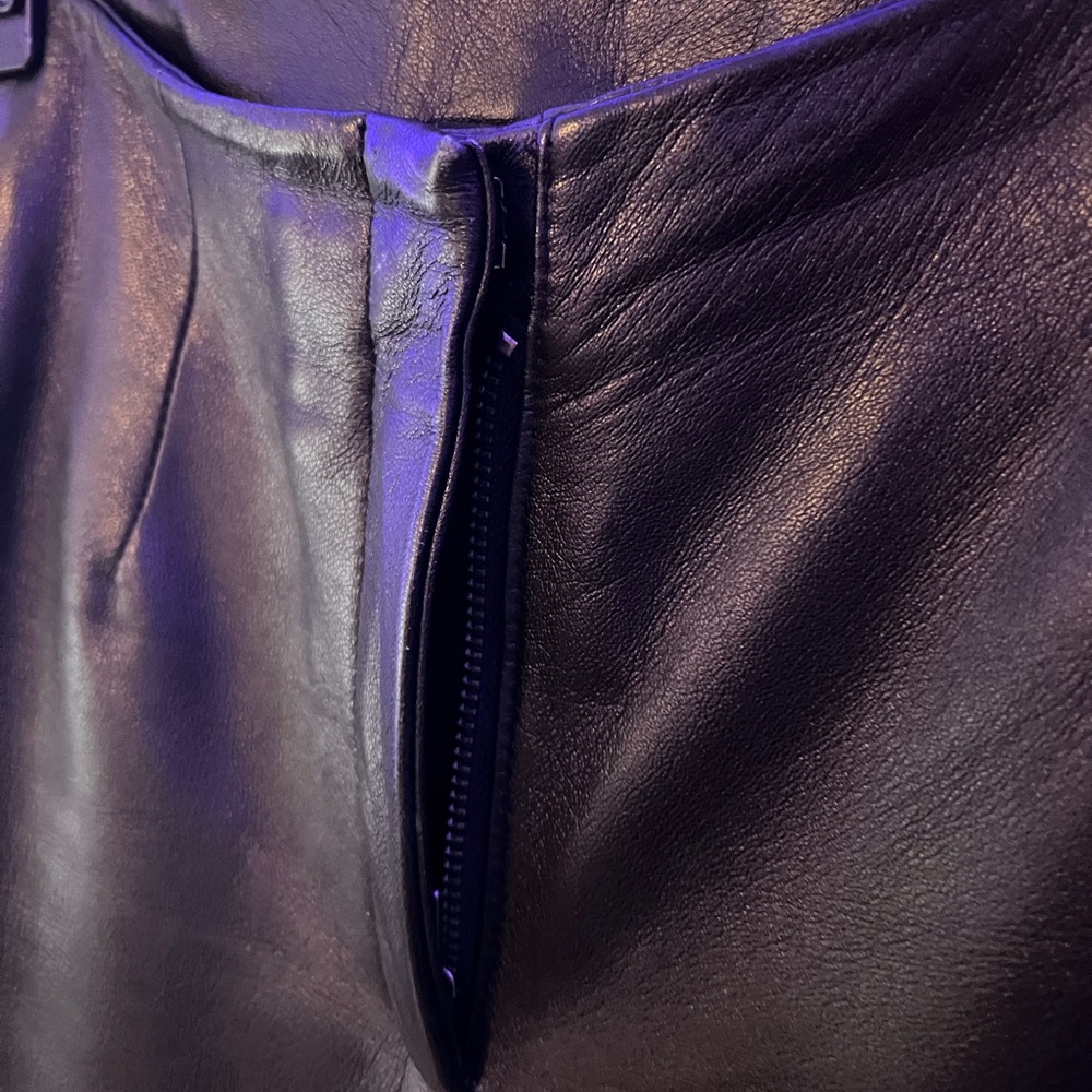 Black Leather Pants